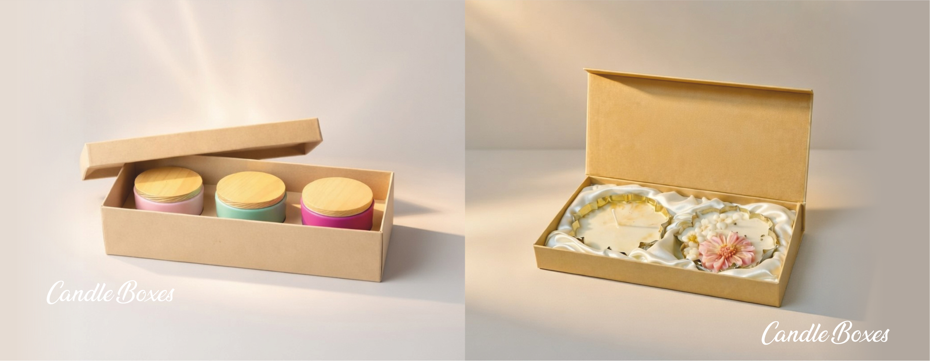 Parbhat Packaging banner on candle box page