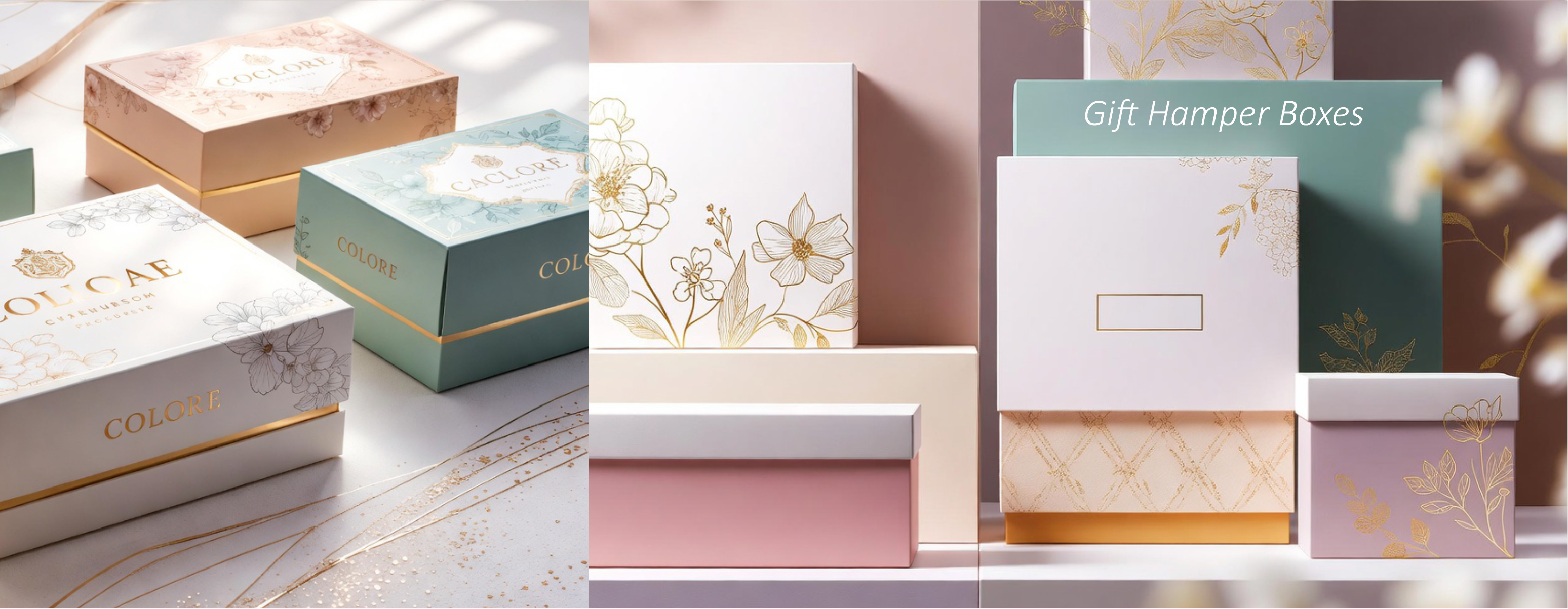 Parbhat Packaging banner on gift hamper box page