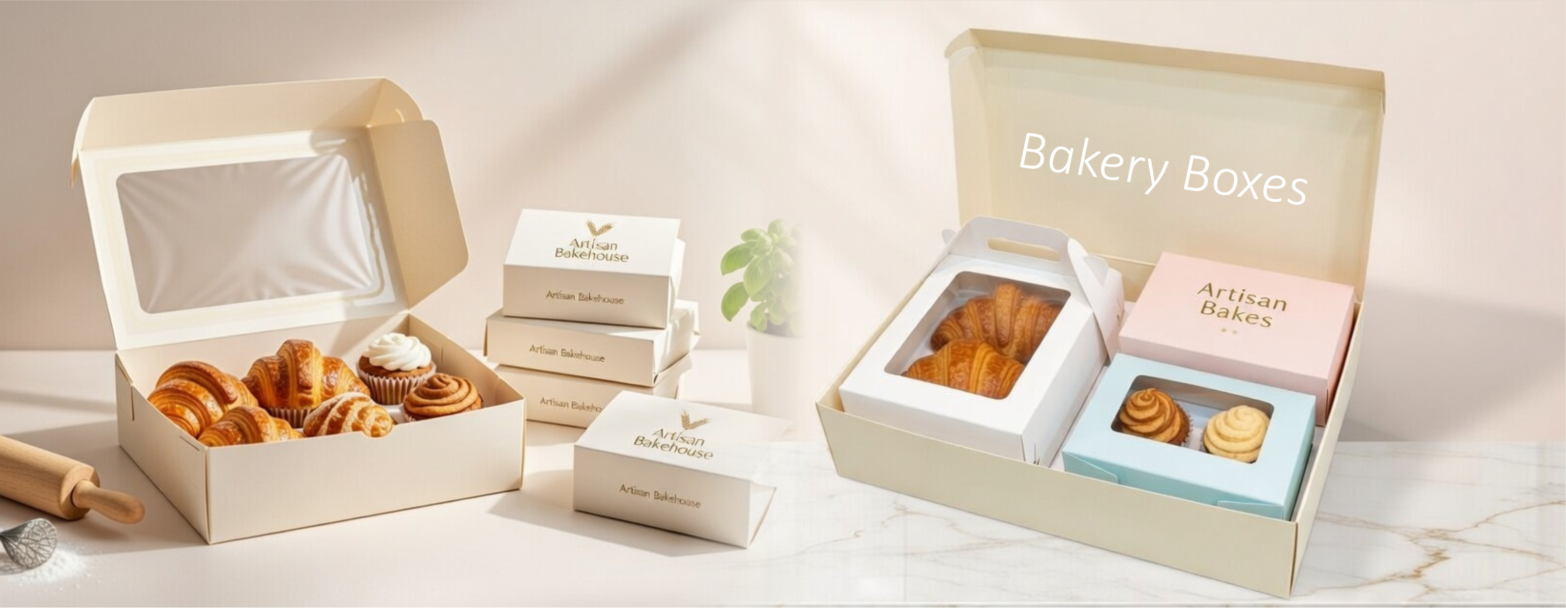 Parbhat Packaging banner on bakery box page