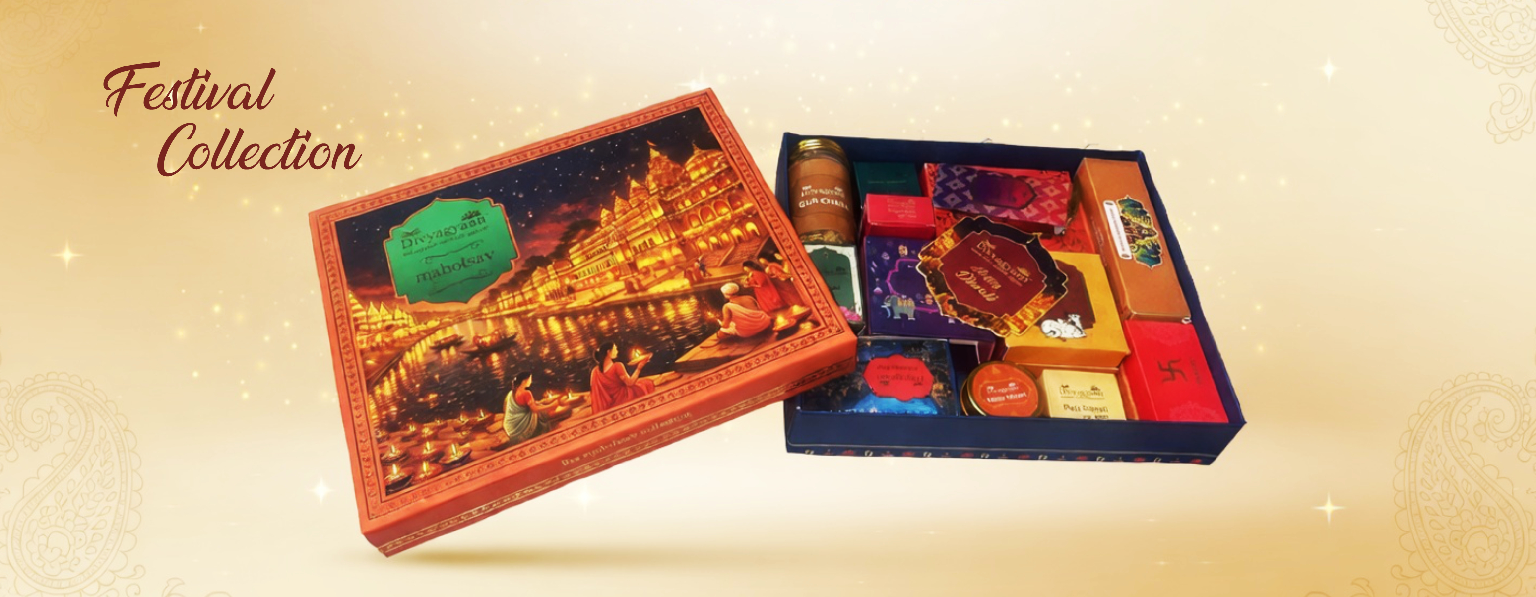 Parbhat Packaging banner on festival collection page